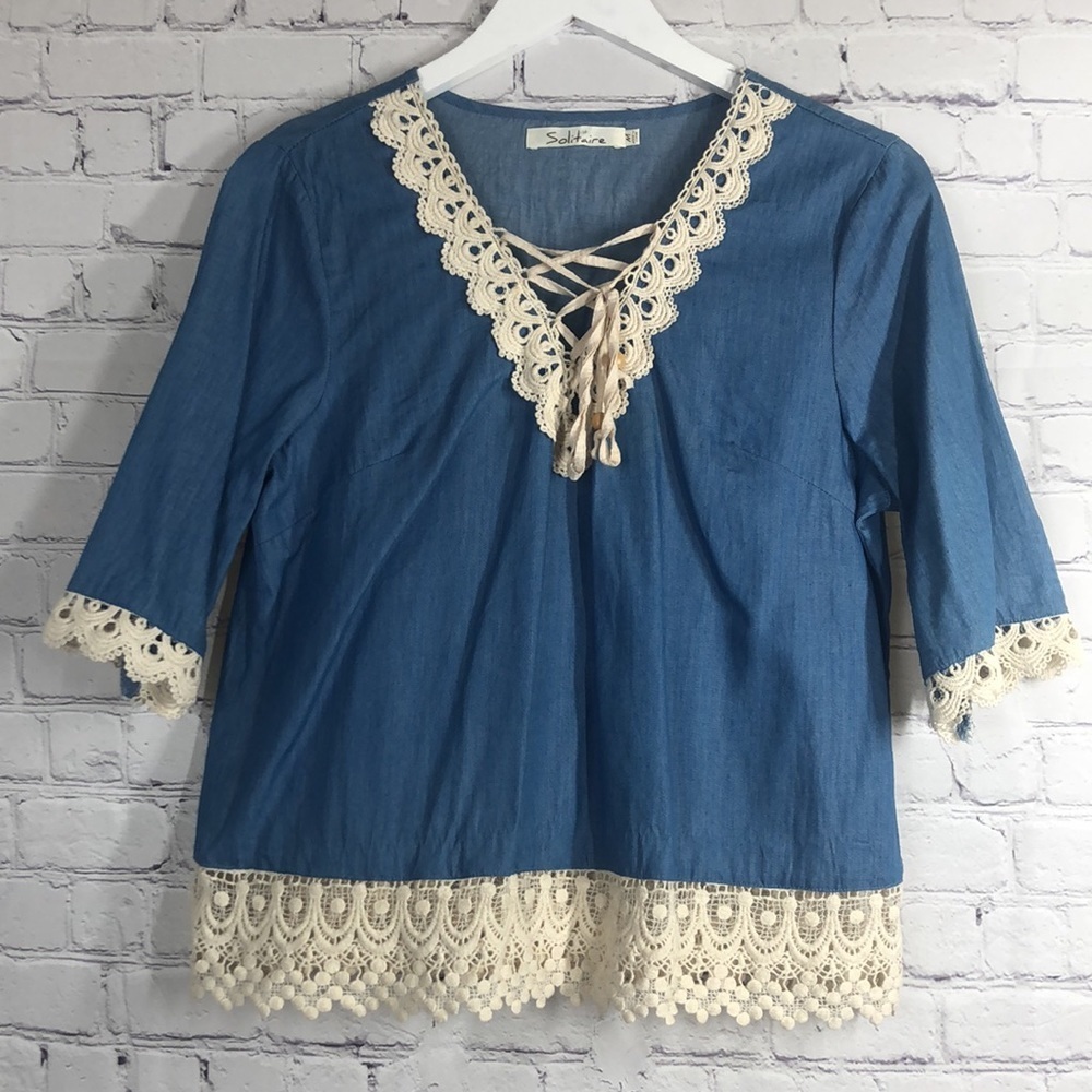 Solitaire blue top